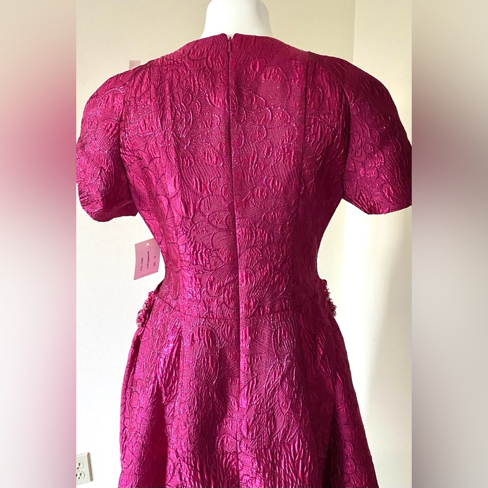 NWT RENE Ruiz gorgeous Elegant midi Pink Dress evening/ vacation. Color: Raspb. - Picture 5 of 7
